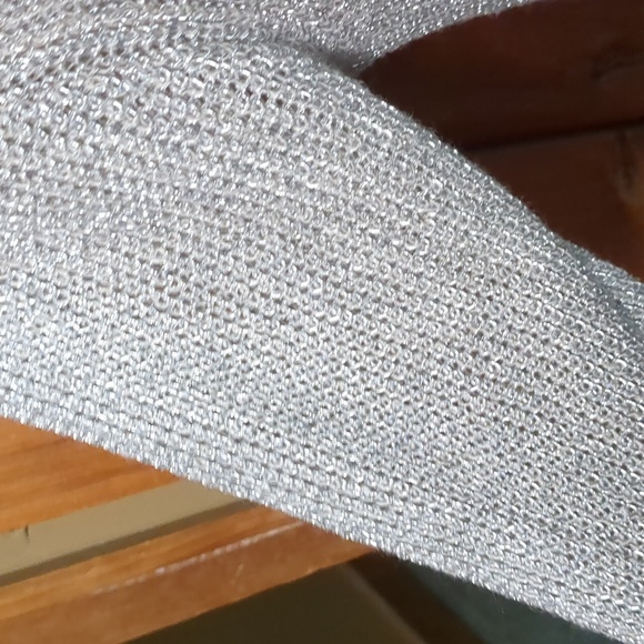 AVALIN* size XL sparkling fooler sweater 3/4 sleeve textured stitch front detail - Picture 2 of 9